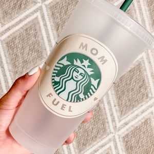Mom fuel Starbucks cold cup!